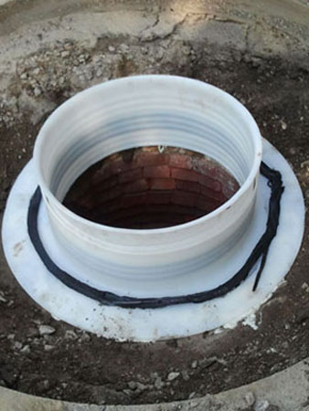 Butyl added and ready for placement of casting